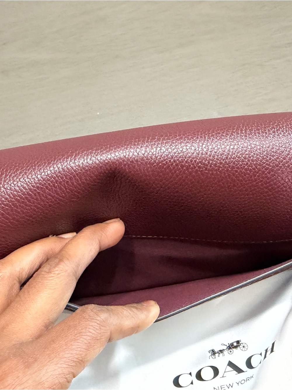 NWOT Coach Tabby 26 in Merlot - Picture 12 of 14